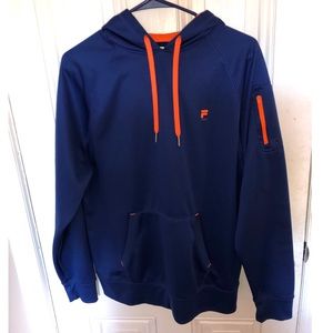 SALE! 🛑 FILA Sport Dark Blue & Orange Hoodie